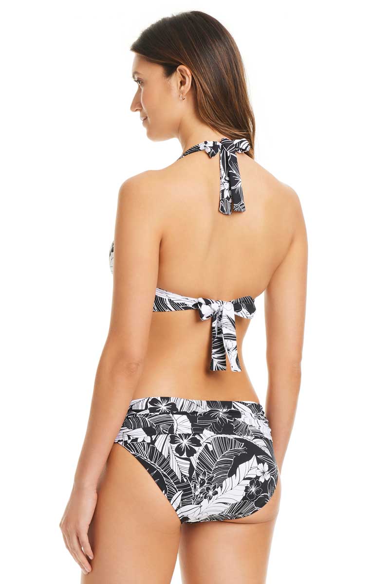 Bleu: Double Duty Halter Bra Bikini Top