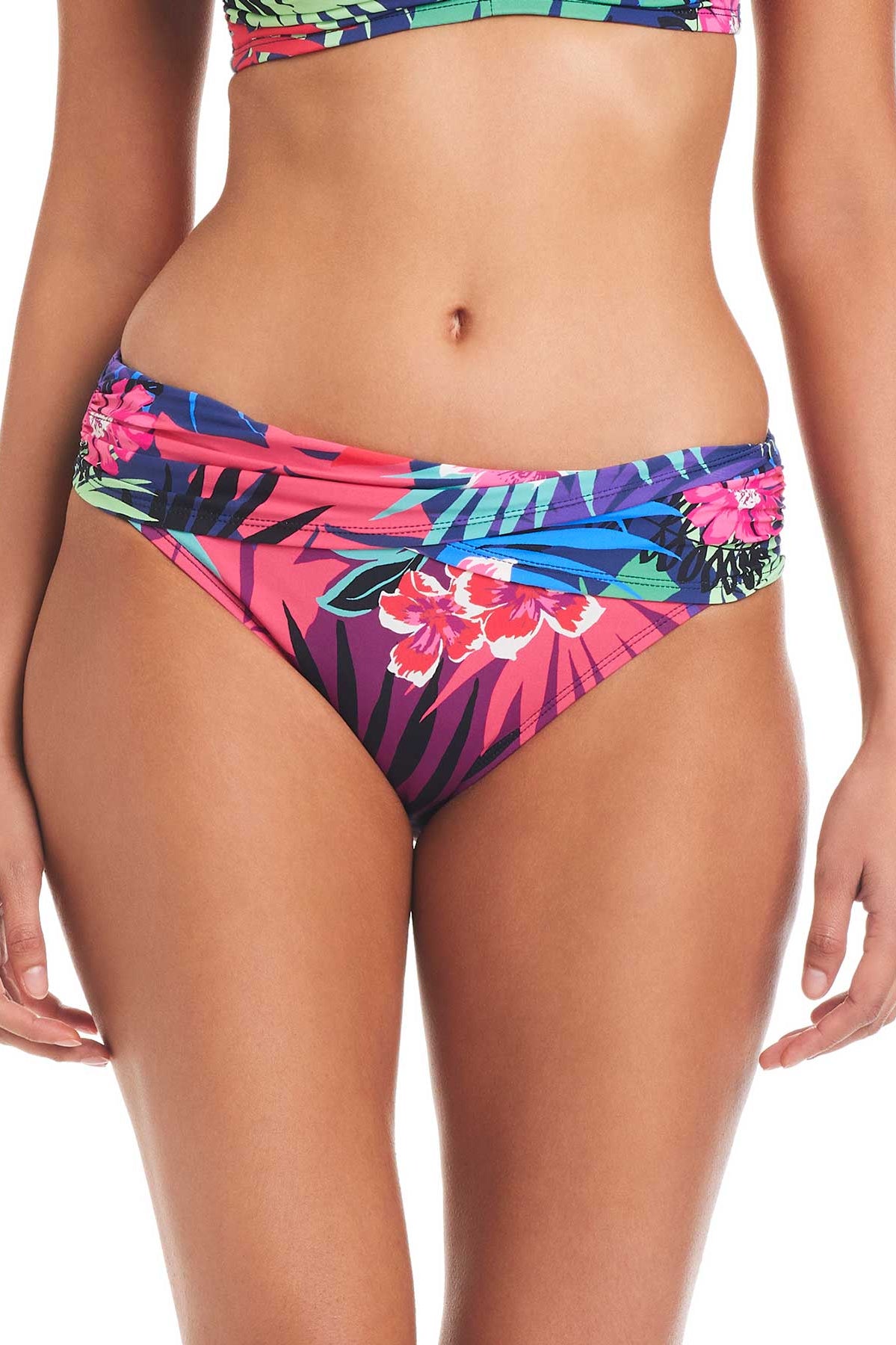 Bleu: Hawaiian Punch Sarong Hipster Bikini Bottom