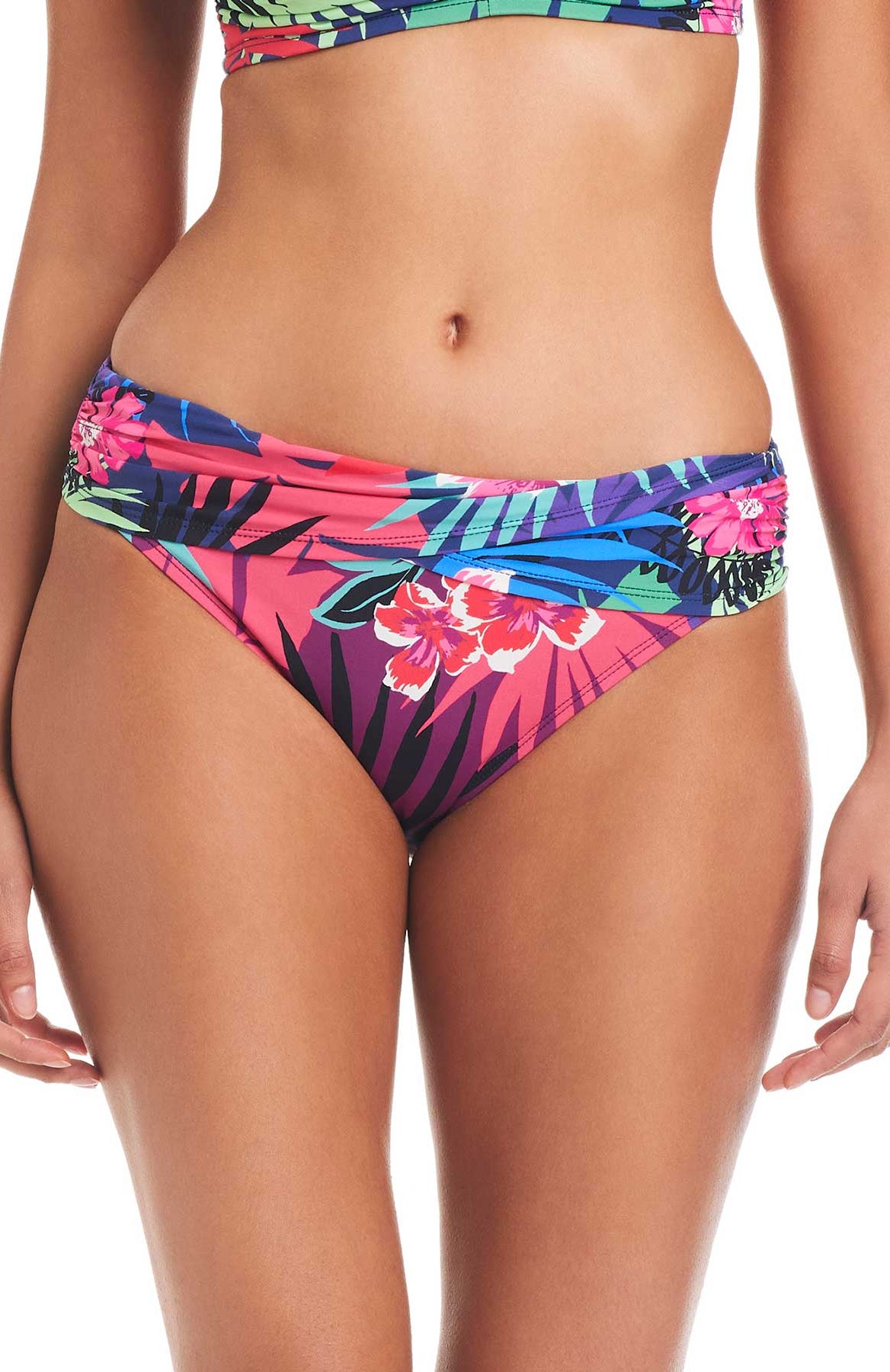 Bleu: Hawaiian Punch Sarong Hipster Bikini Bottom