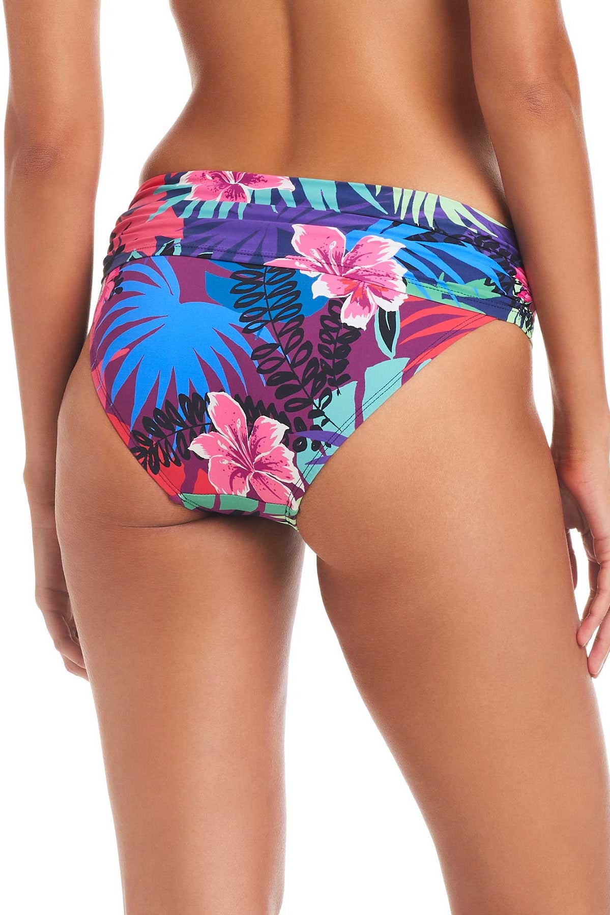 Bleu: Hawaiian Punch Sarong Hipster Bikini Bottom