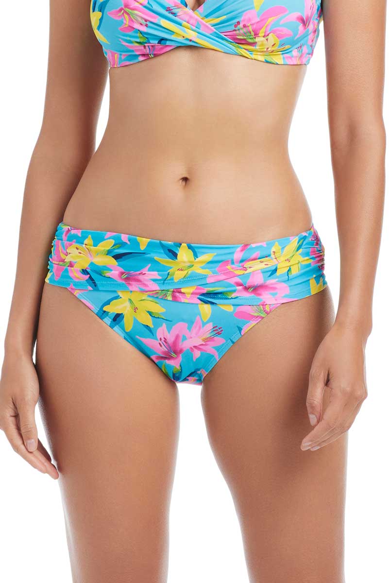 Bleu: Lush Life Sarong Hipster Bikini Bottom