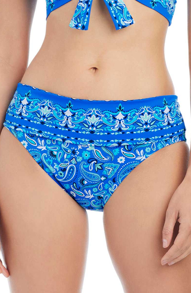 Bleu: Meet Me Sorrento Fold Over Hipster Bikini Bottom