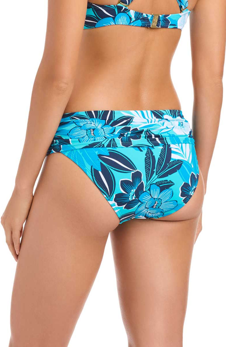 Bleu: Moody Blooms Sarong Hipster Bikini Bottom