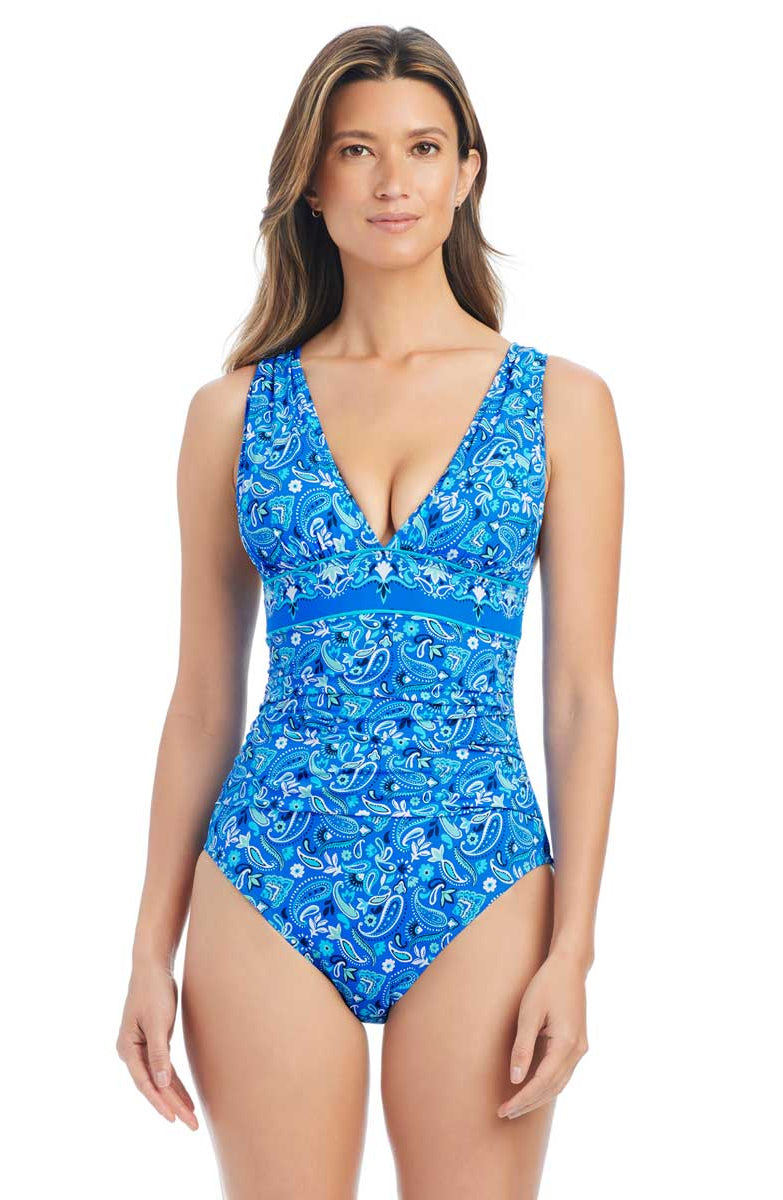 Bleu: One Piece Meet Me In Sorrento Banded Mio Swimsuit