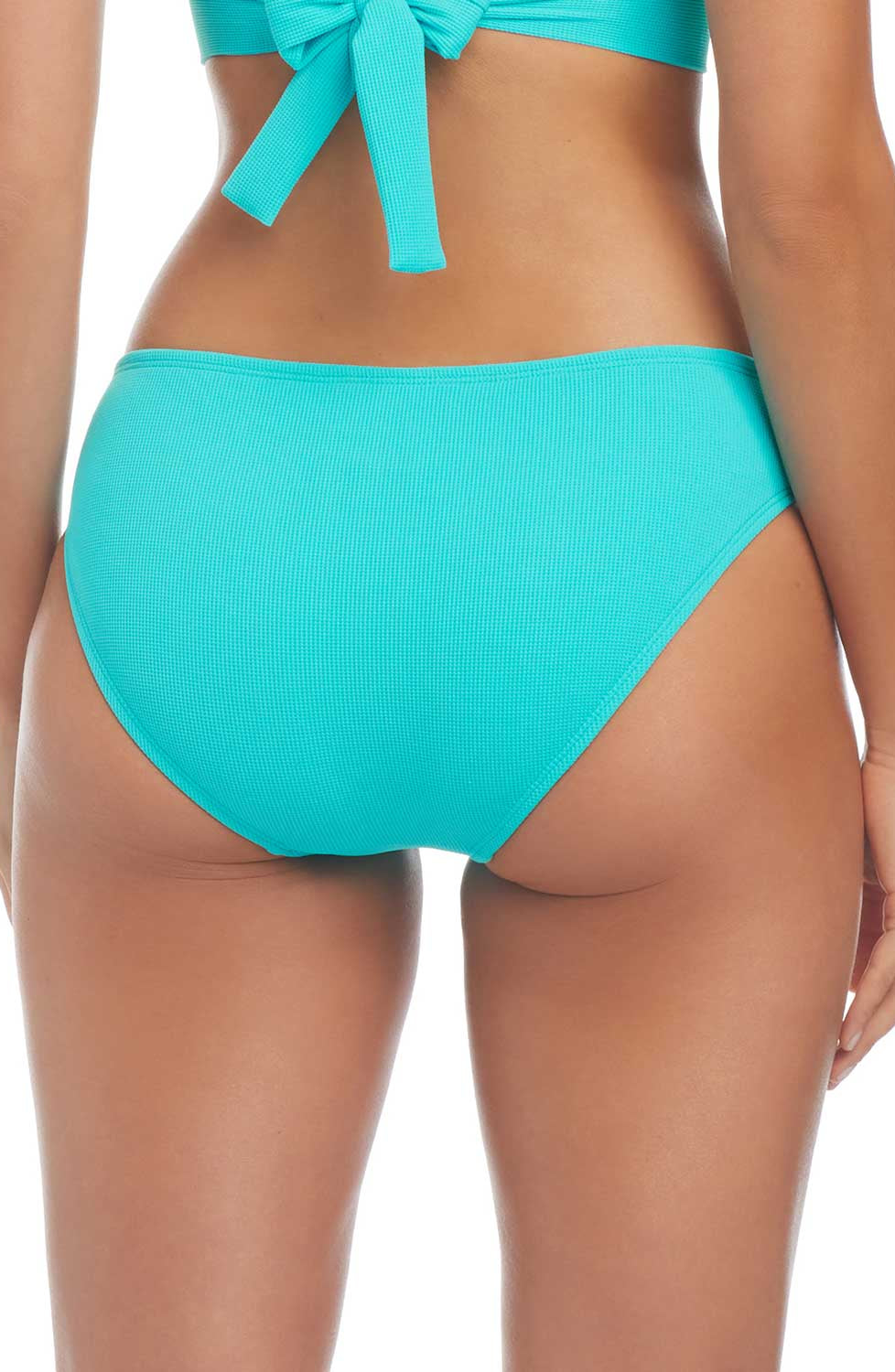 Bleu: Pique Ole Solid Basic Hipster Bikini Bottom - LAGUNITA