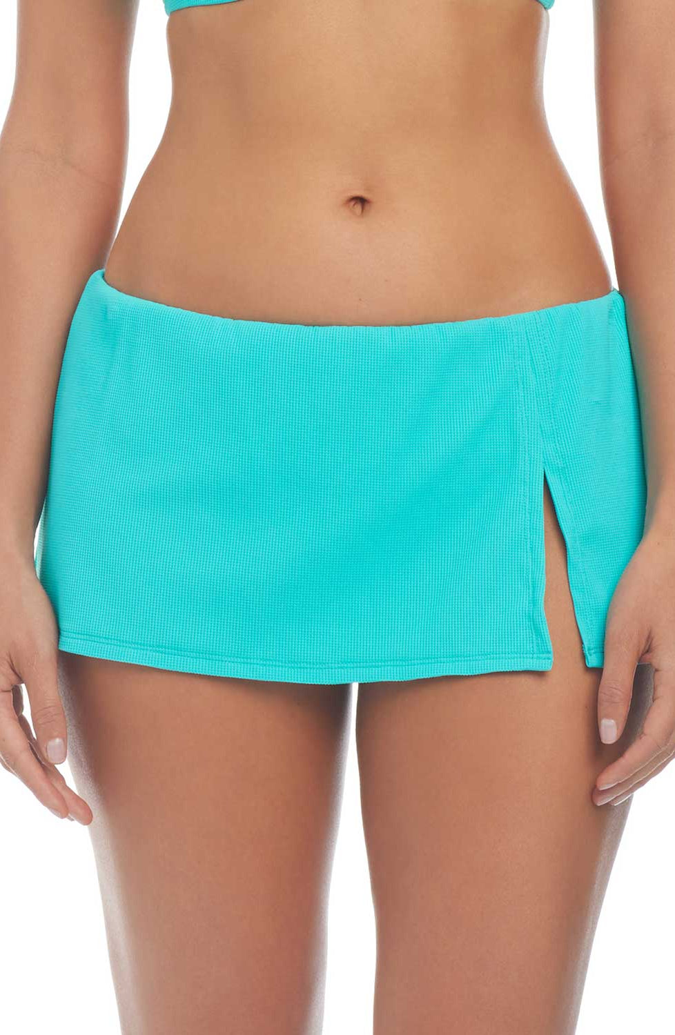 Bleu: Pique Ole Solid Skirted Hipster Bottom - LAGUNITA