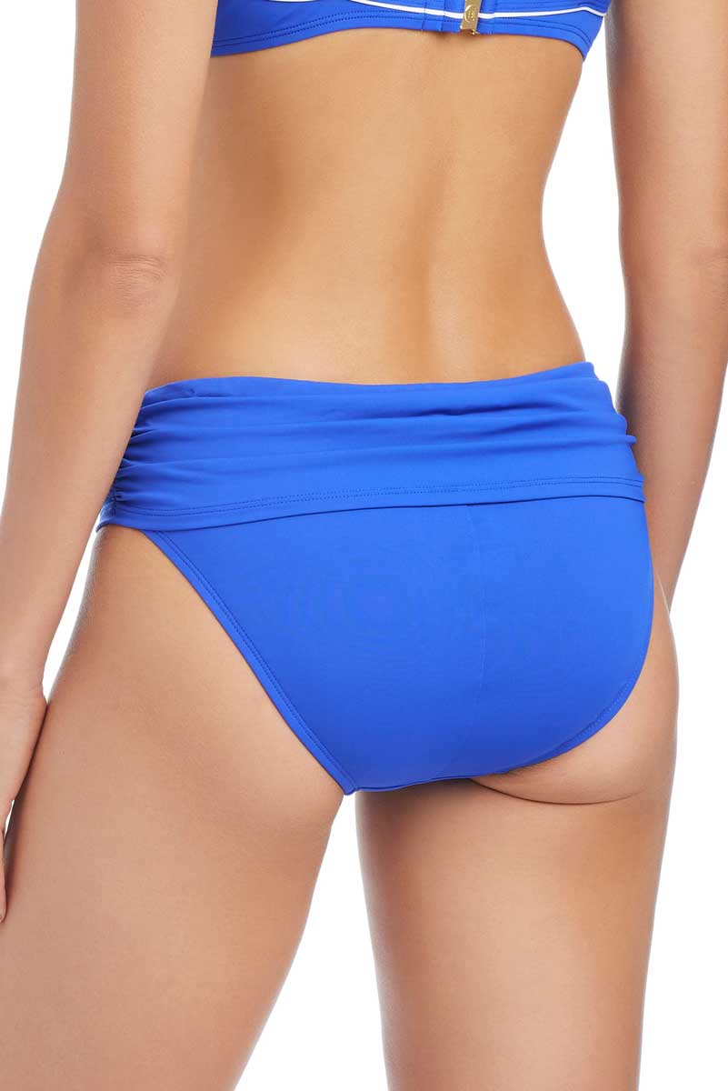 Bleu Solid Sarong Hipster Bikini Bottom, alternate view 5