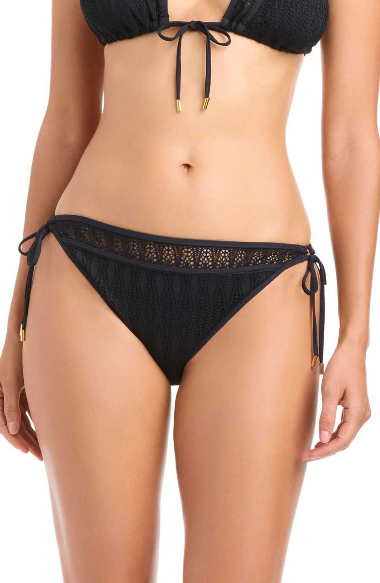 Bleu: Sunkissed Crochet Tie Side Hipster Bikini Bottom