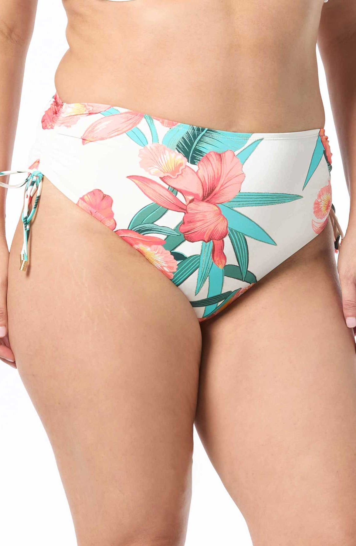 Coco Reef: Island Flora Shirred High Waist Bikini Bottom