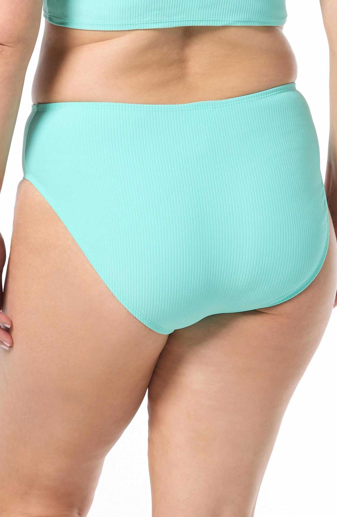 Coco Reef: Rib Solids Shirred High Waist Bikini Bottom