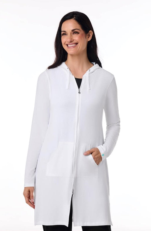 Coolibar: Cabana Long Zip-Up Hoodie Cover-Up