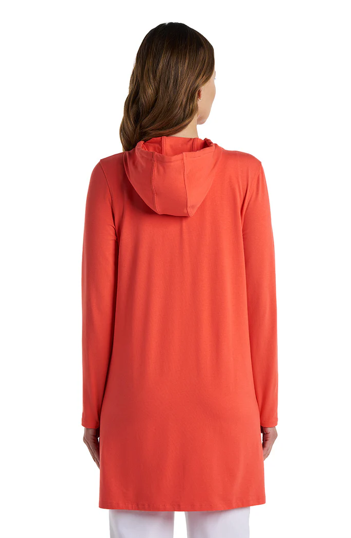 Coolibar: Cabana Long Zip-Up Hoodie Cover-Up