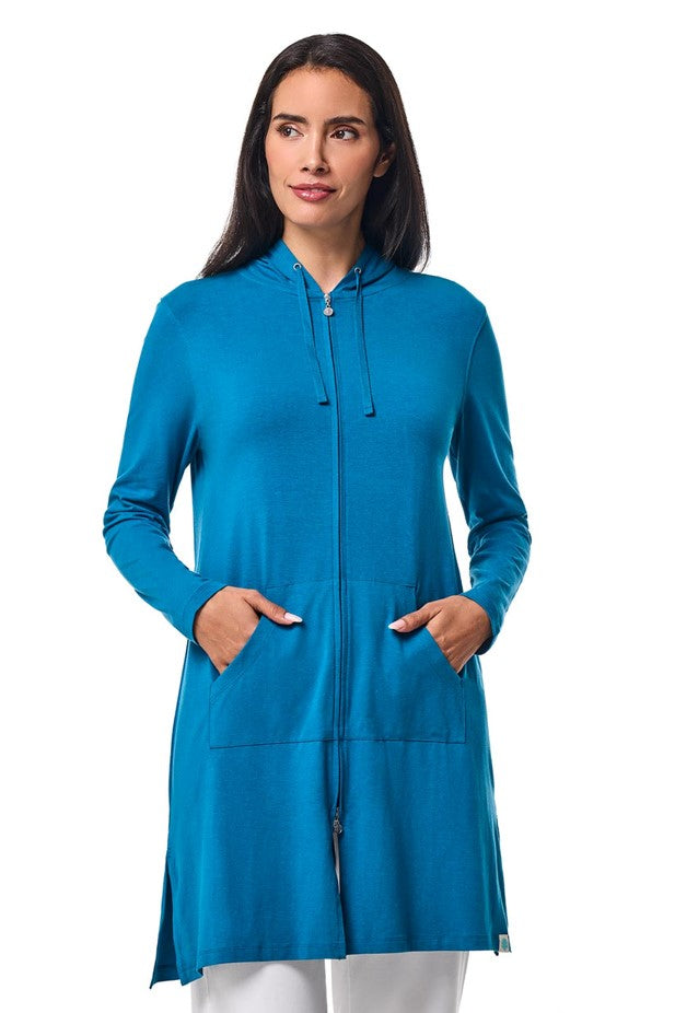 Coolibar: Cabana Zip-Up Hoodie Cover Up