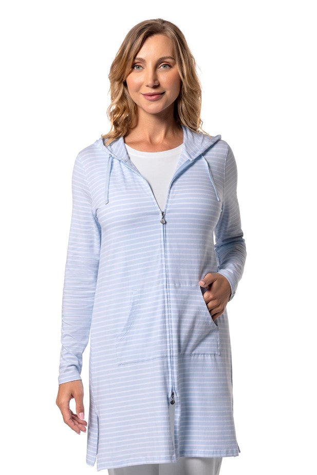 Coolibar: Cabana Zip-Up Hoodie Cover Up
