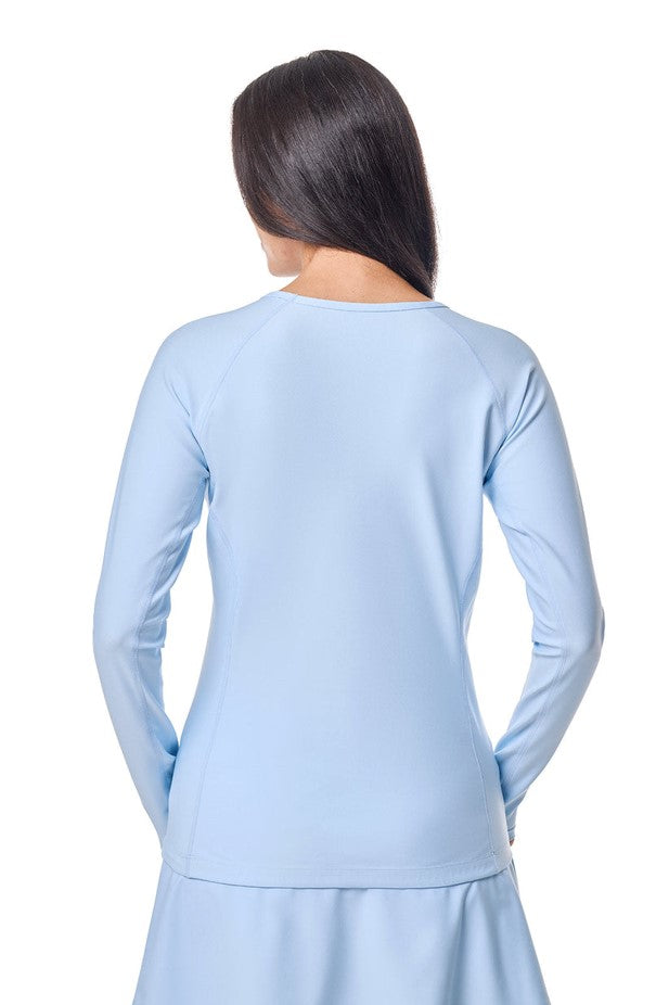 Coolibar: Hightide Solid Core Long Sleeve Swim Shirt