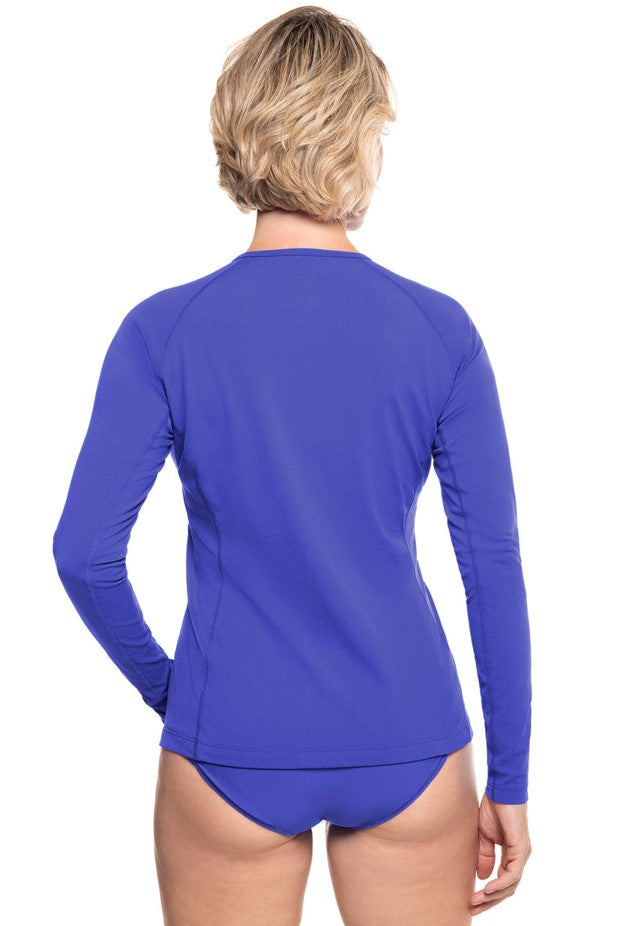 Coolibar: Hightide Solid Core Long Sleeve Swim Shirt