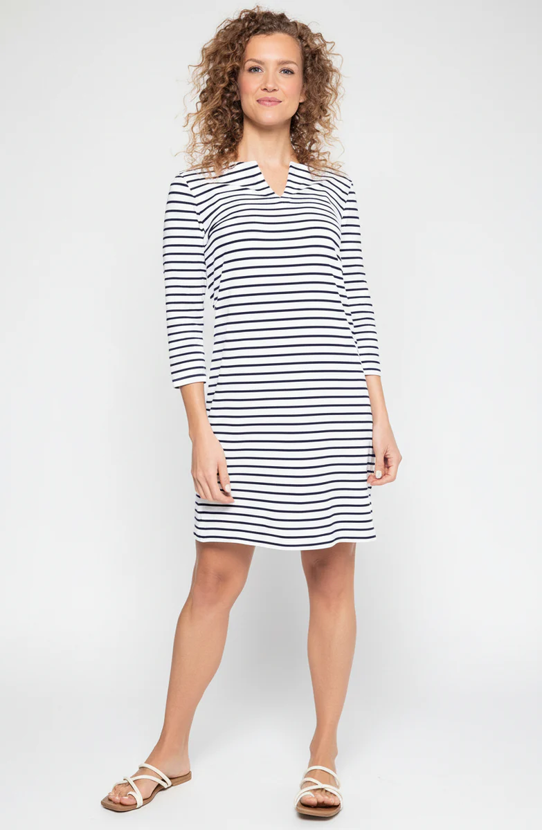 Coolibar: Oceanside 3/4 Sleeve Tunic Dress