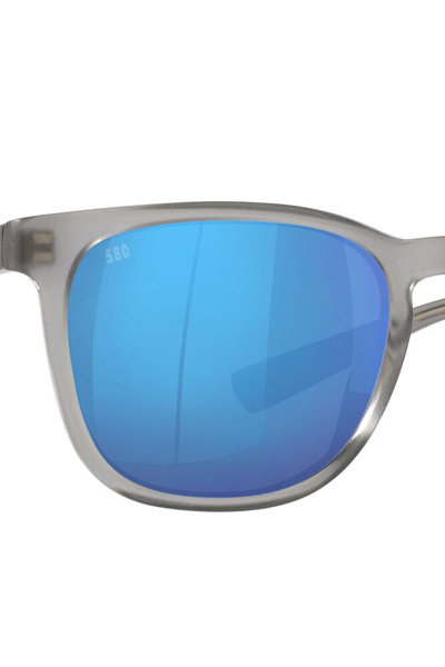 Costa Sullivan 230 Matte Gray Crystal Blue Mirror Polarized Sunglasses