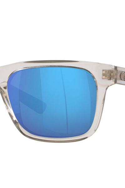 Costa: Tybee 282 Shiny Light Grey Crystal Blue Mirror Polarized