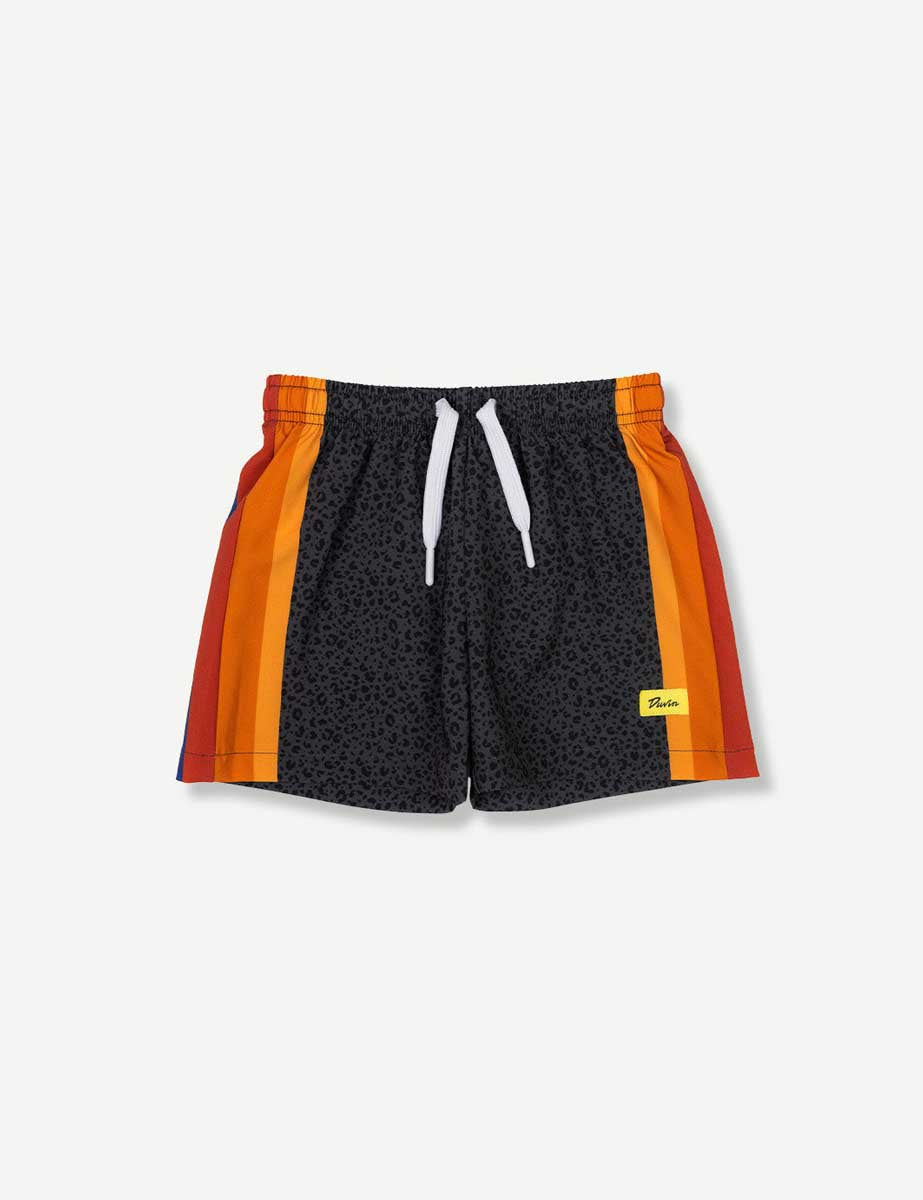 Duvin: Boys Black Cat Swim Short