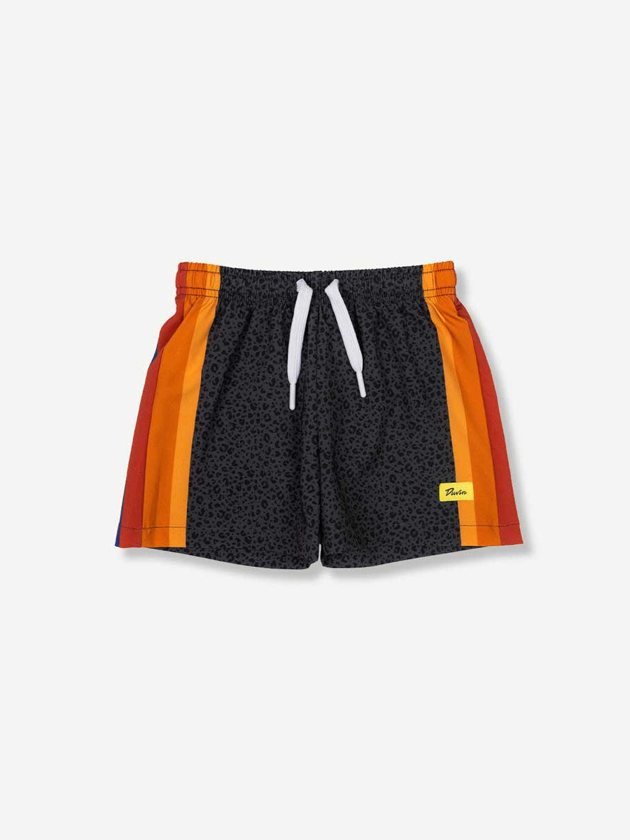 Duvin: Boys Black Cat Swim Short