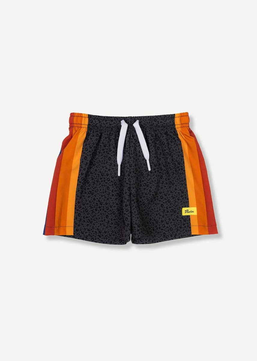 Duvin: Boys Black Cat Swim Short