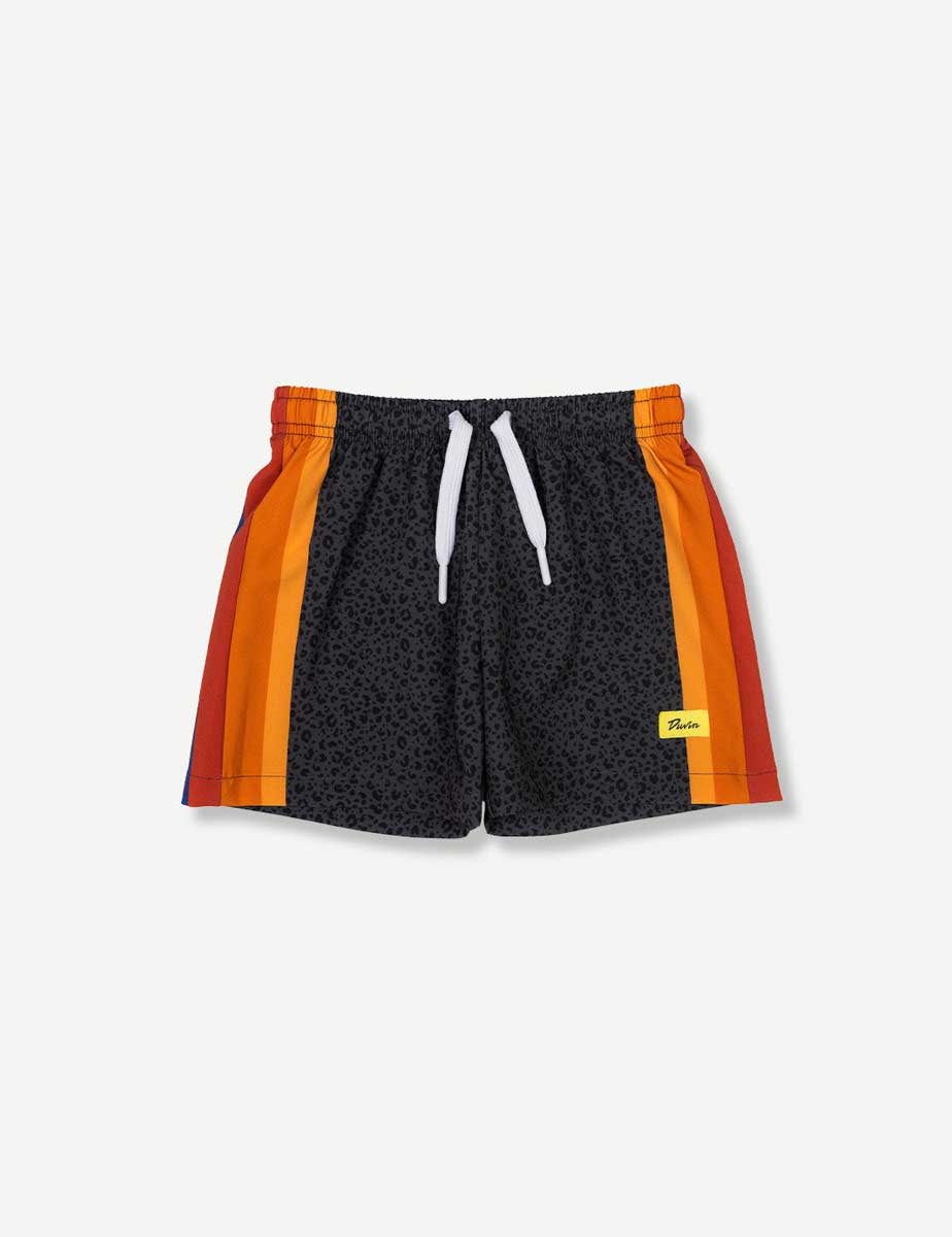 Duvin: Boys Black Cat Swim Short