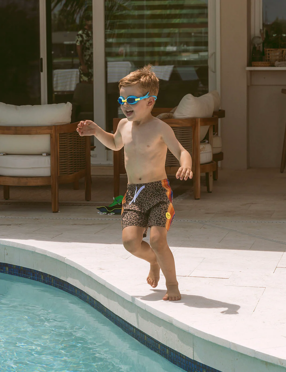 Duvin: Boys Desert Leopard Swim Short – Swim City