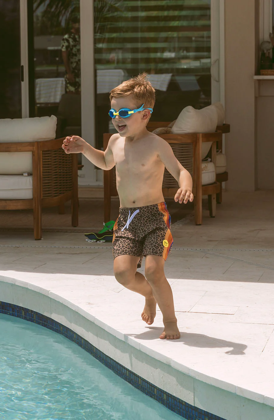 Duvin: Boys Desert Leopard Swim Short