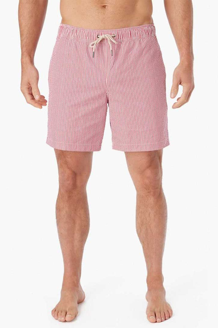 Fair Harbor: Bayberry Seersucker 7" Volley Trunk