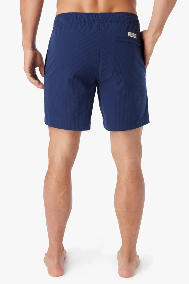 Fair Harbor: Bayberry Seersucker 7" Volley Trunk