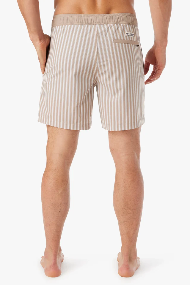 Fair Harbor: Bayberry Seersucker 7" Volley Trunk