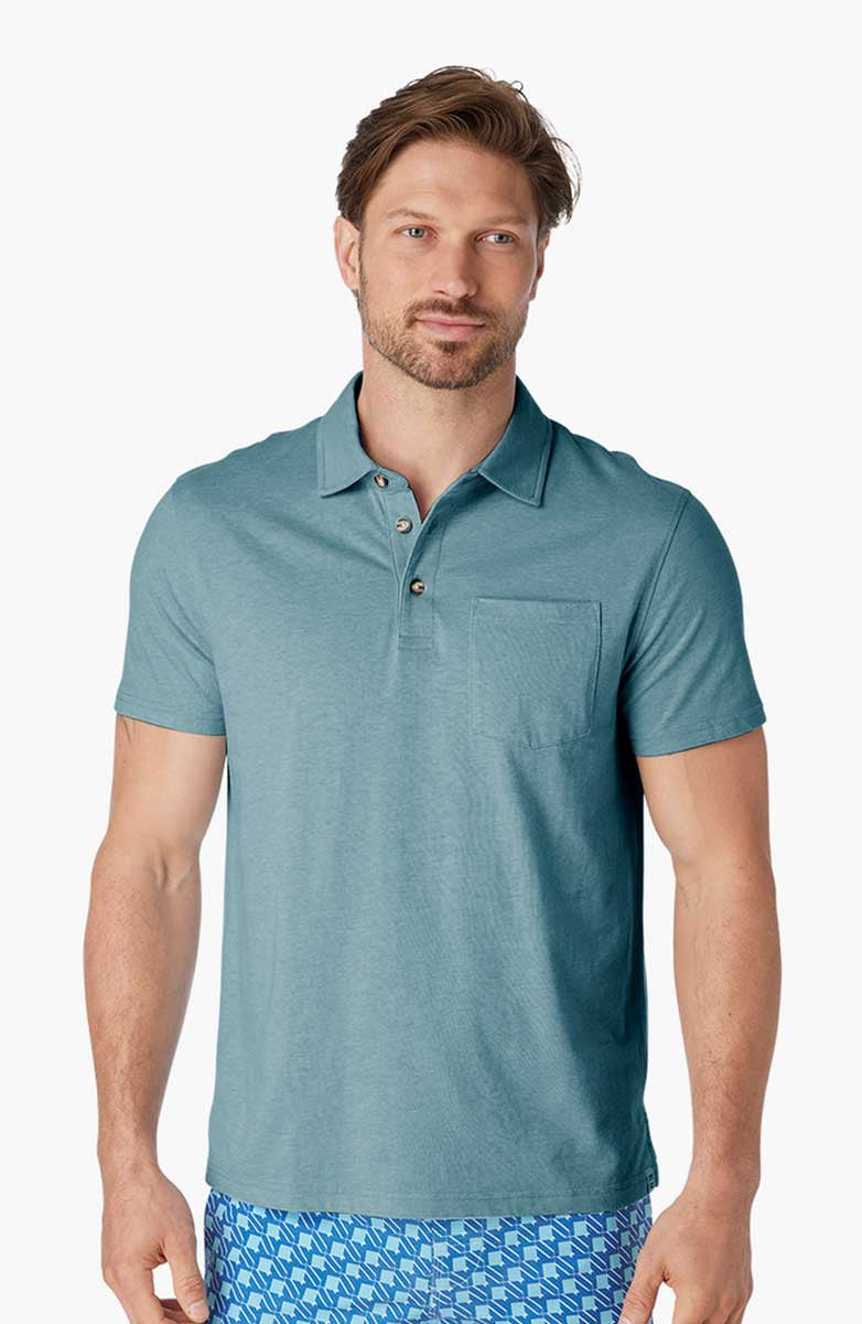 Fair Harbor: The Atlantic Heather Green Polo
