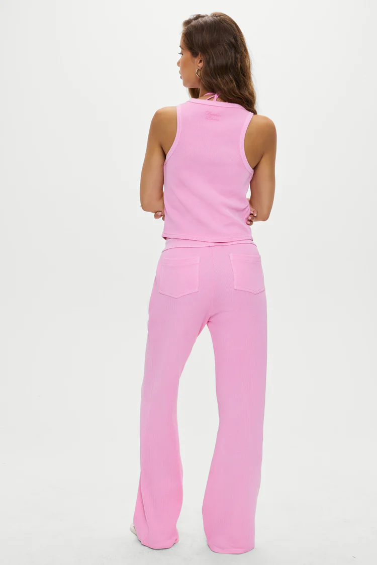 Frankies Bikinis: Blush Emma Thermal Low Rise Pants