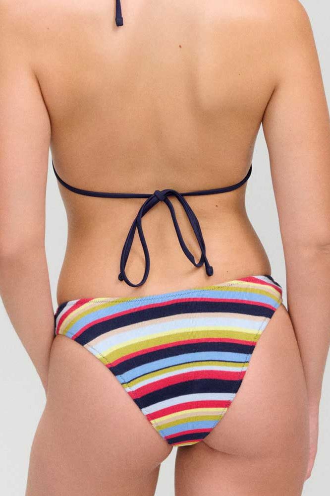 Frankies Bikinis: Retro Rainbow Dove Knit Classic Bikini Bottom