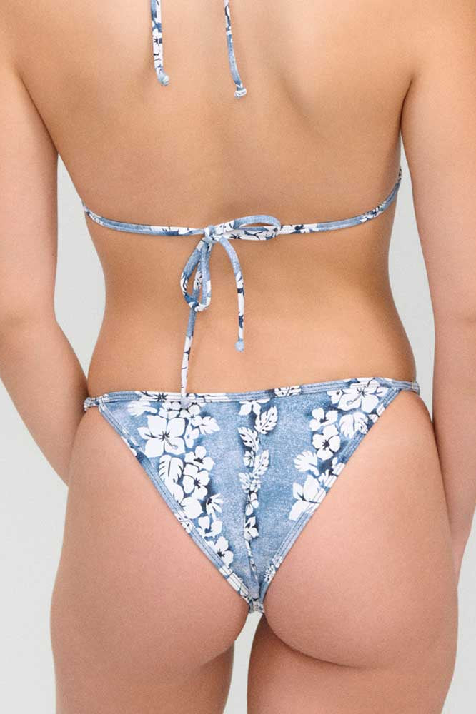 Frankies Bikinis: Blue Lei Luna Adjustable Bikini Bottom