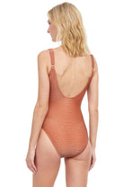 Gottex: One Piece Martini Solid Round Neck Tank Swimsuit