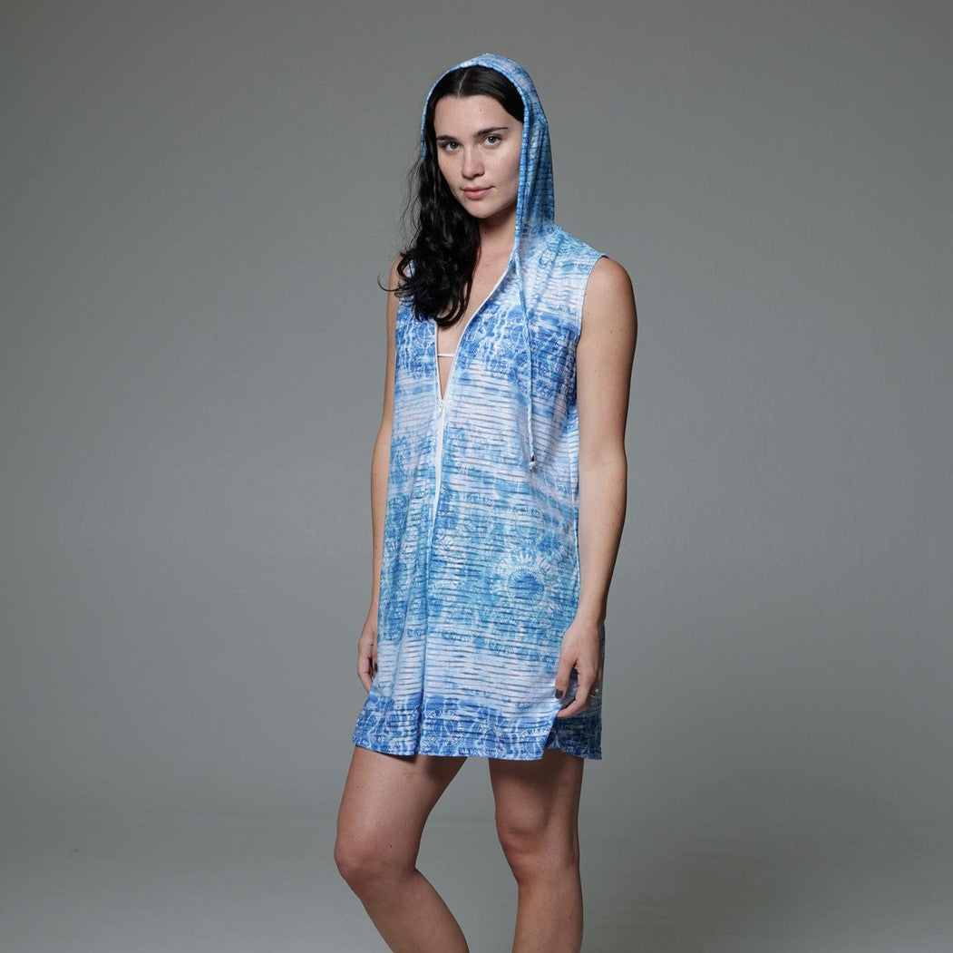 J.Valdi: La Onda Sleeveless Full Zip Hoodie