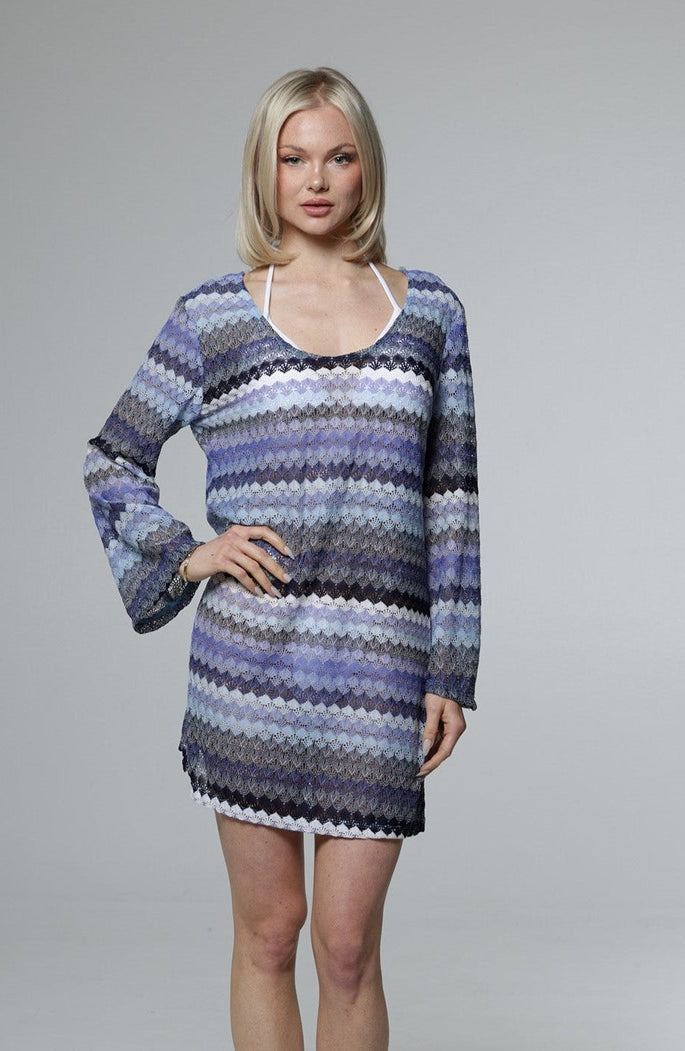 J.Valdi: Praia Bell Sleeve Scoop Neck Tunic