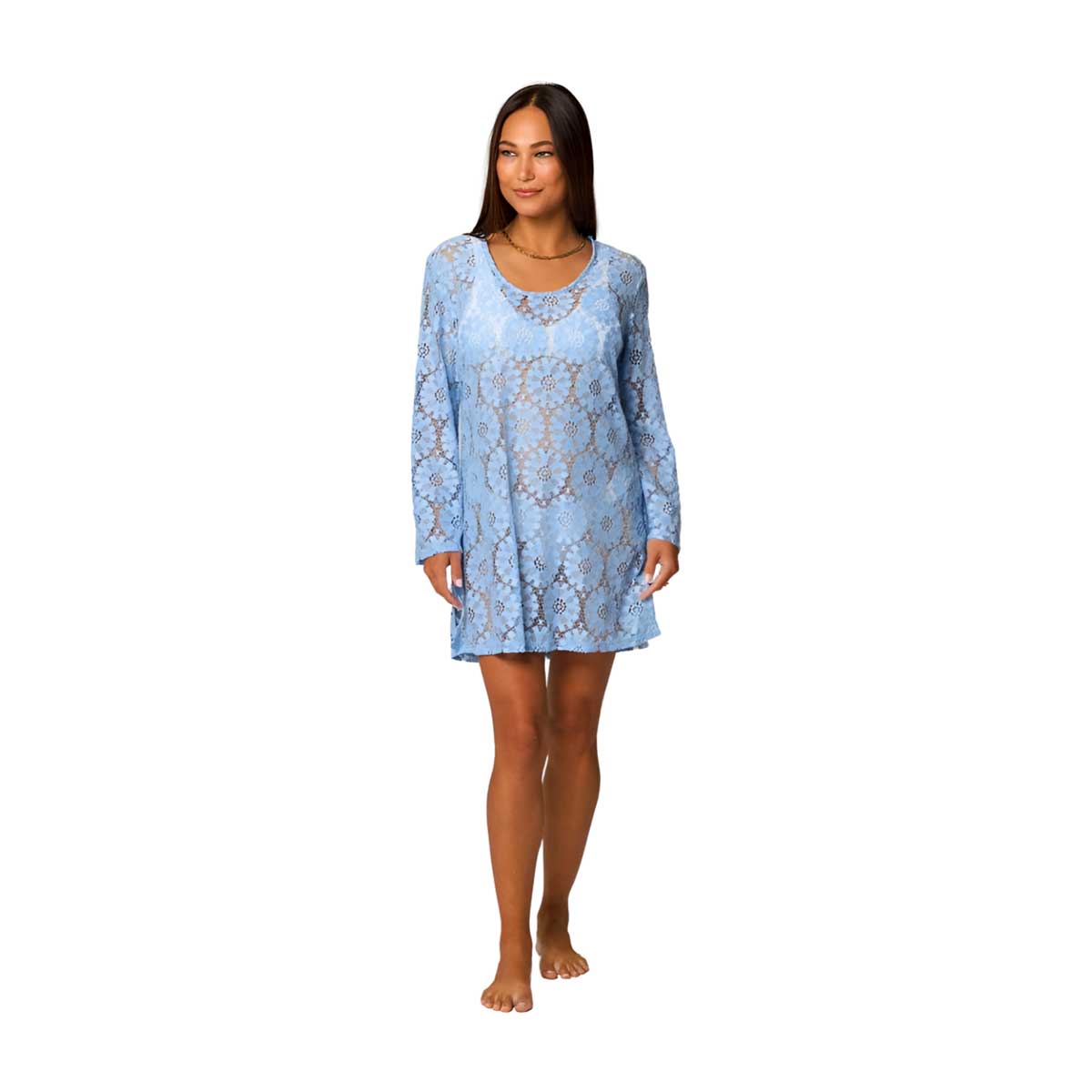 J.Valdi: Sunburst Bell Sleeve Tunic Cover-Up - PERI
