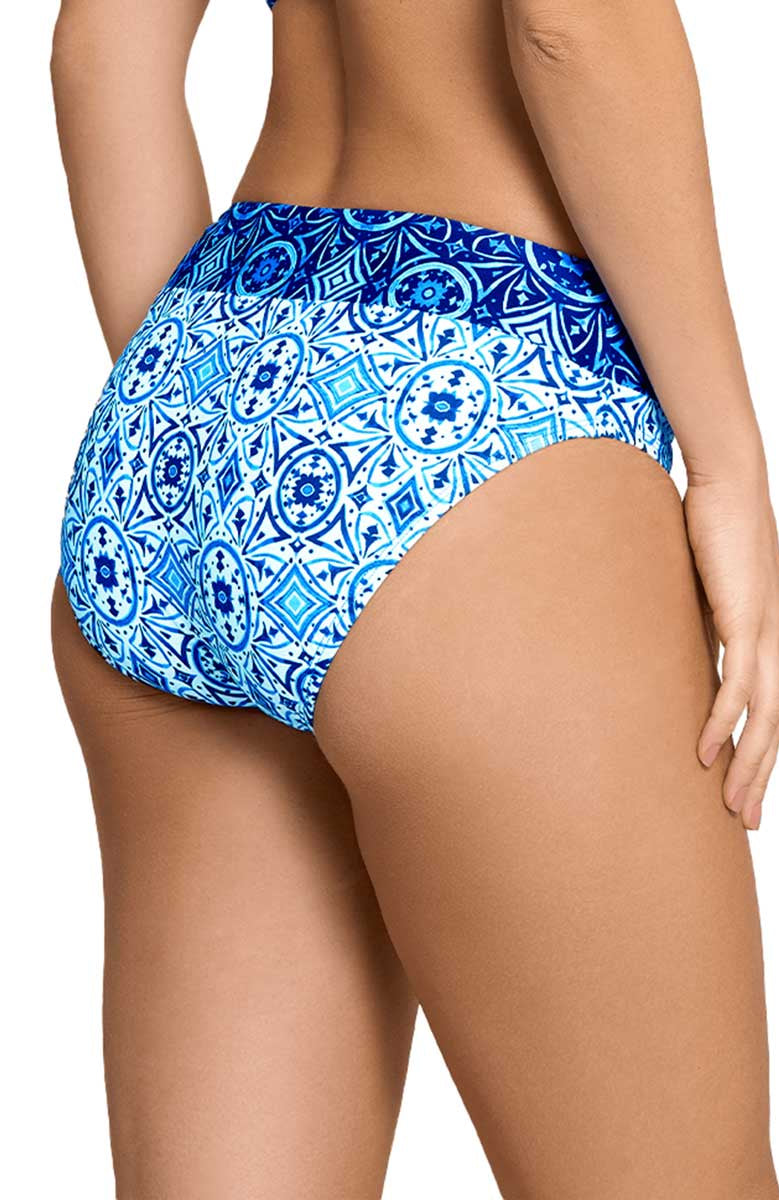 Jantzen: Moroccan Tiles Agnes Banded Hipster Bikini Bottom