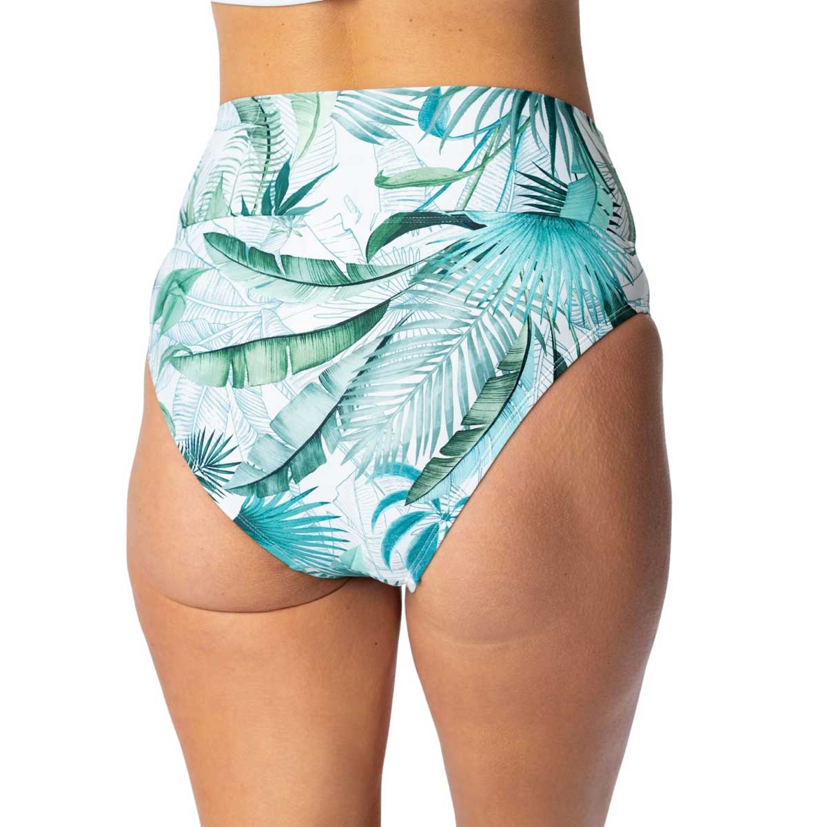 Jantzen Palm Toile Barbra Convertible Bottom in White, alternate view 2