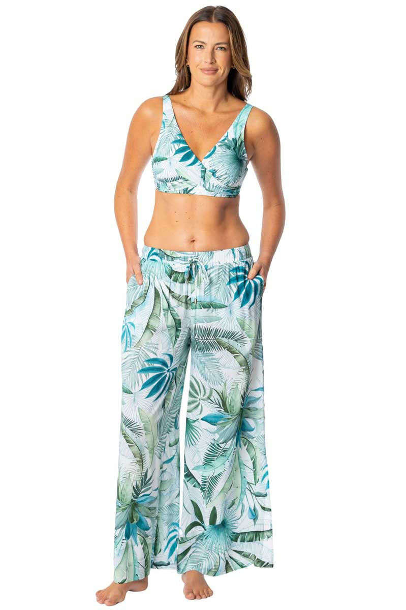 Jantzen: Palm Toile Josephine Pull On Pant