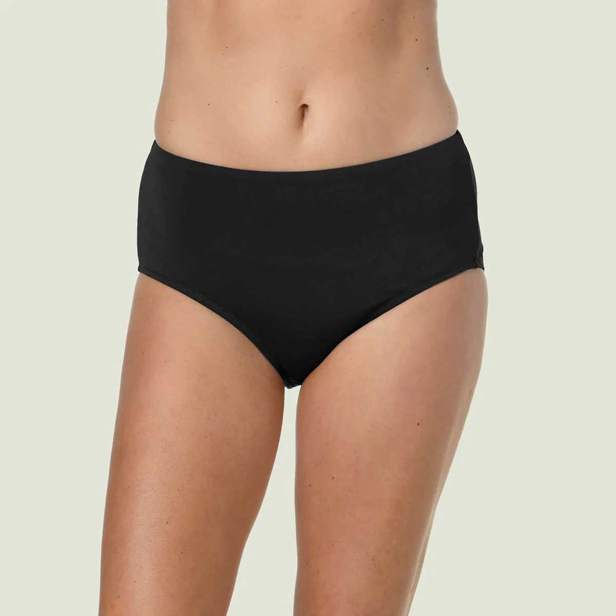 Jantzen: Solid Comfort Core Bottom - BLACK