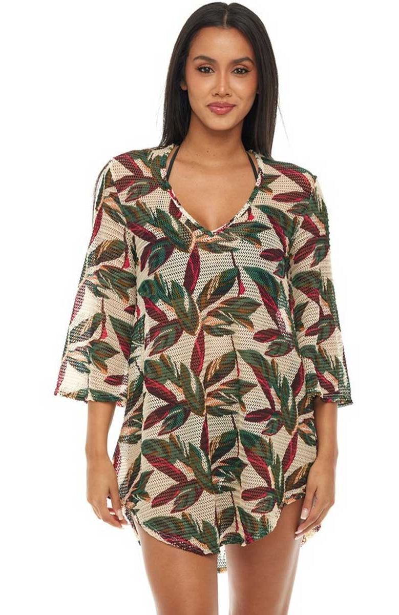 Jordan Taylor: Chevron Bell Sleeve V-Neck Tunic