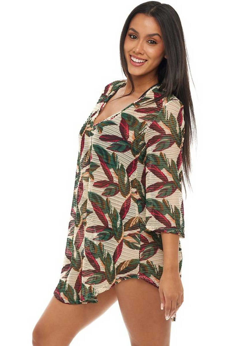 Jordan Taylor: Chevron Bell Sleeve V-Neck Tunic