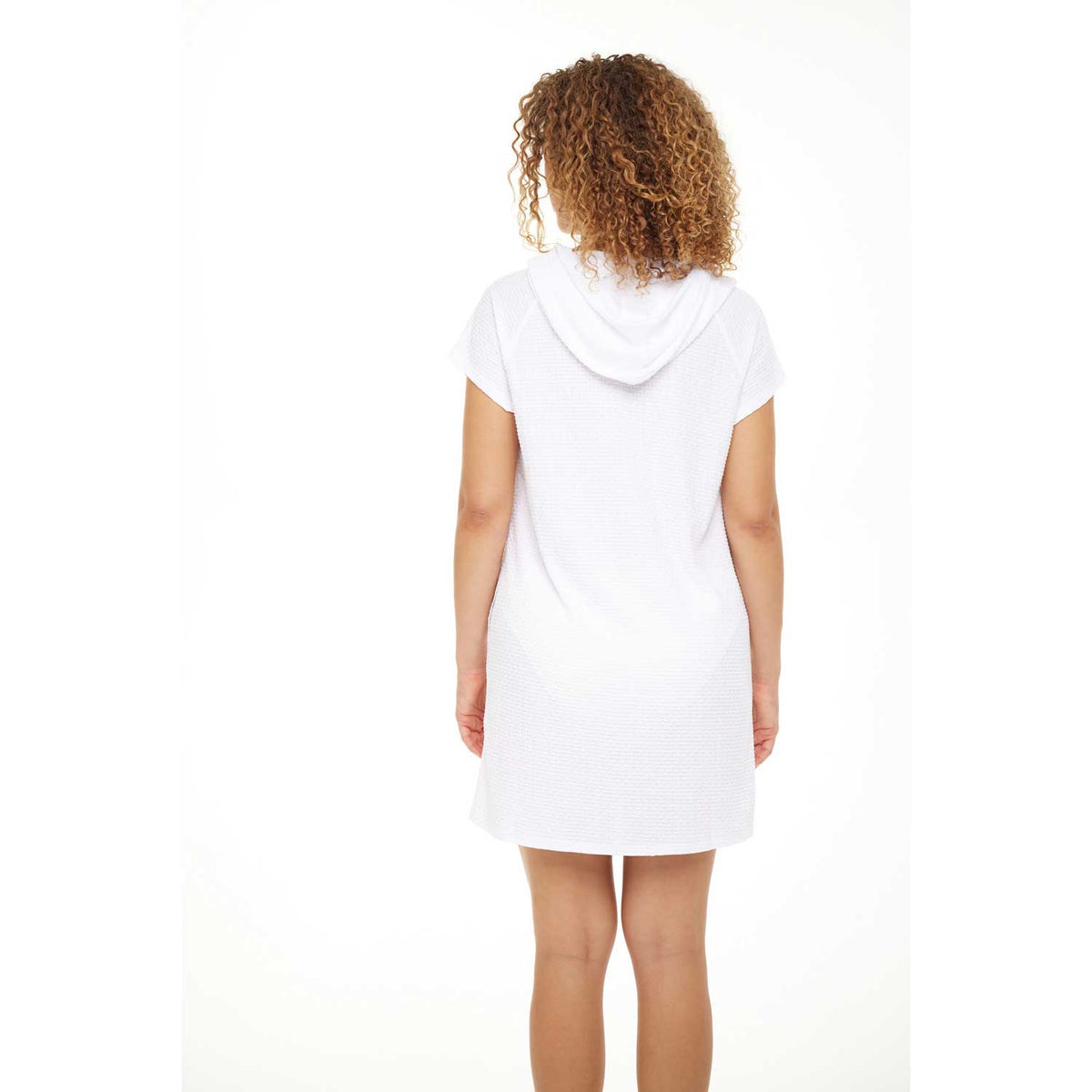 Jordan Taylor: Waffle Pocket Zip Front Hoodie - WHITE