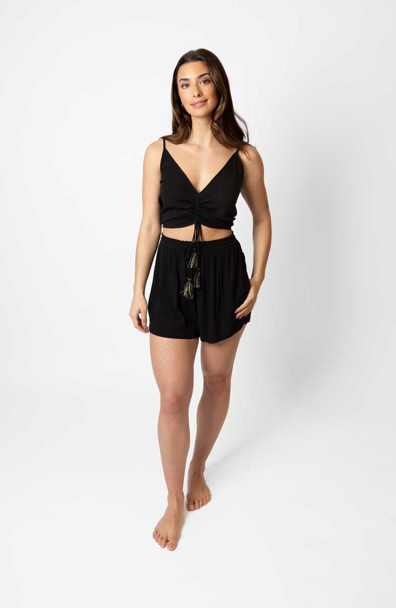 Koy Resort: Miami Solid Tie Front Shorts