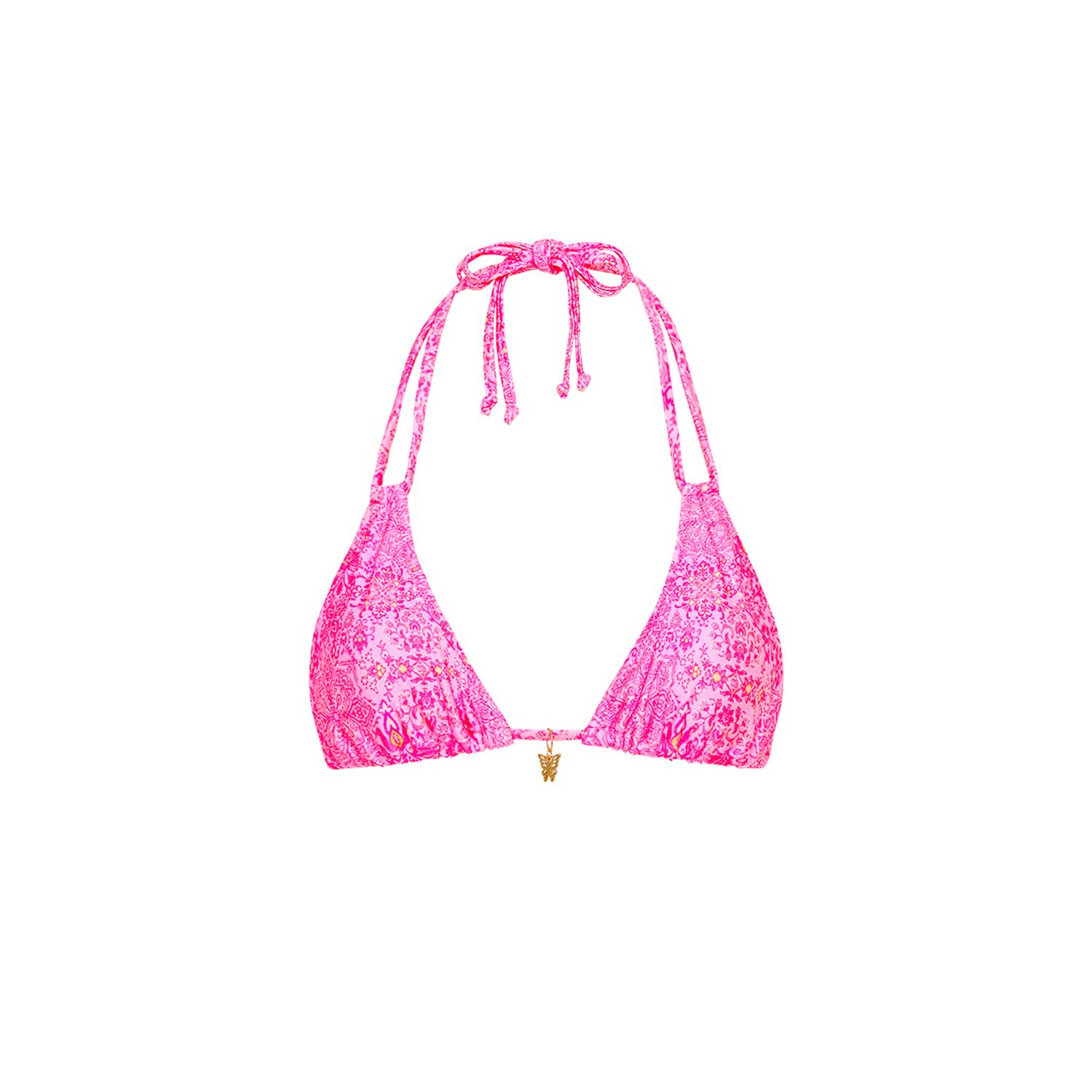 Kulain Kinis: Rose Quartz Halter Bralette Bikini Top