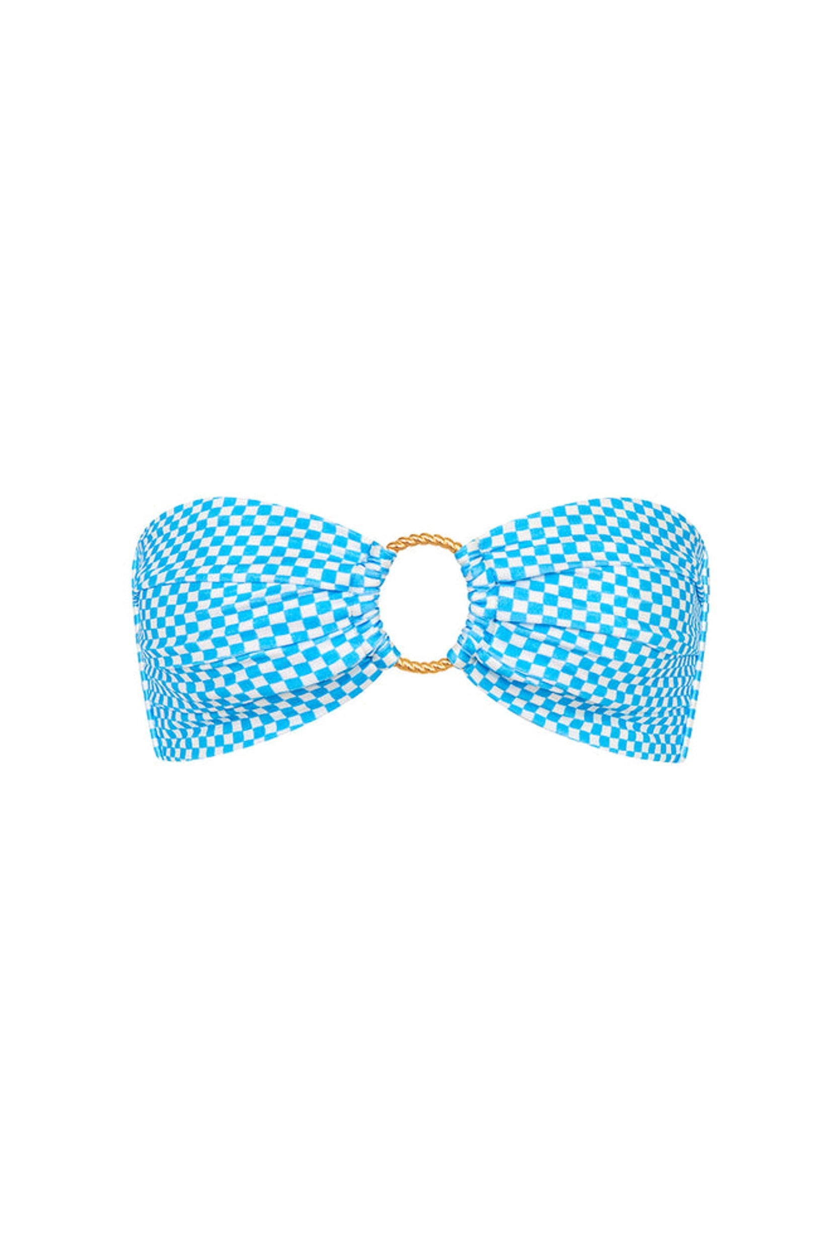 Kulani Kinis: Checkmate Strapless Bandeau Bikini Top
